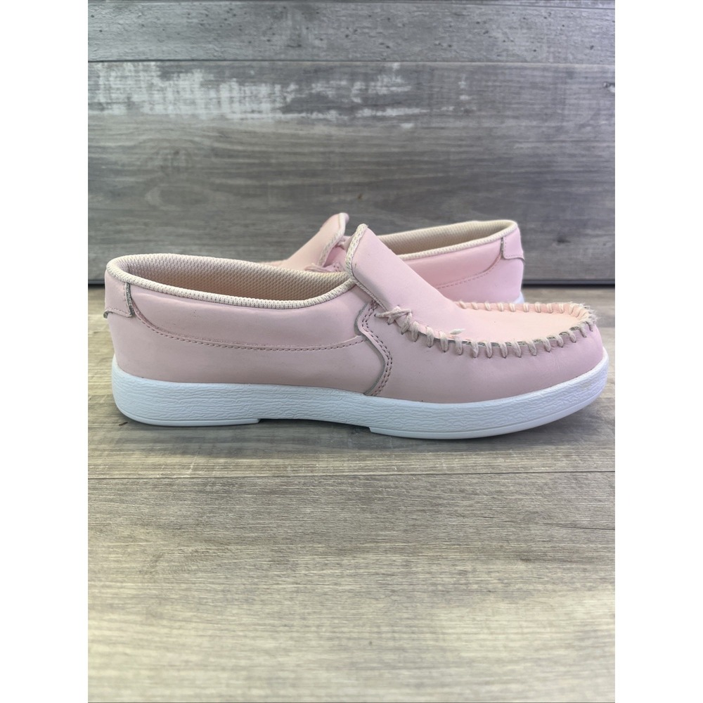 DC Villain Womens Light Pink Leather Loafers Slip On Casual Shoes Size 6.5 - Picture 9 of 10